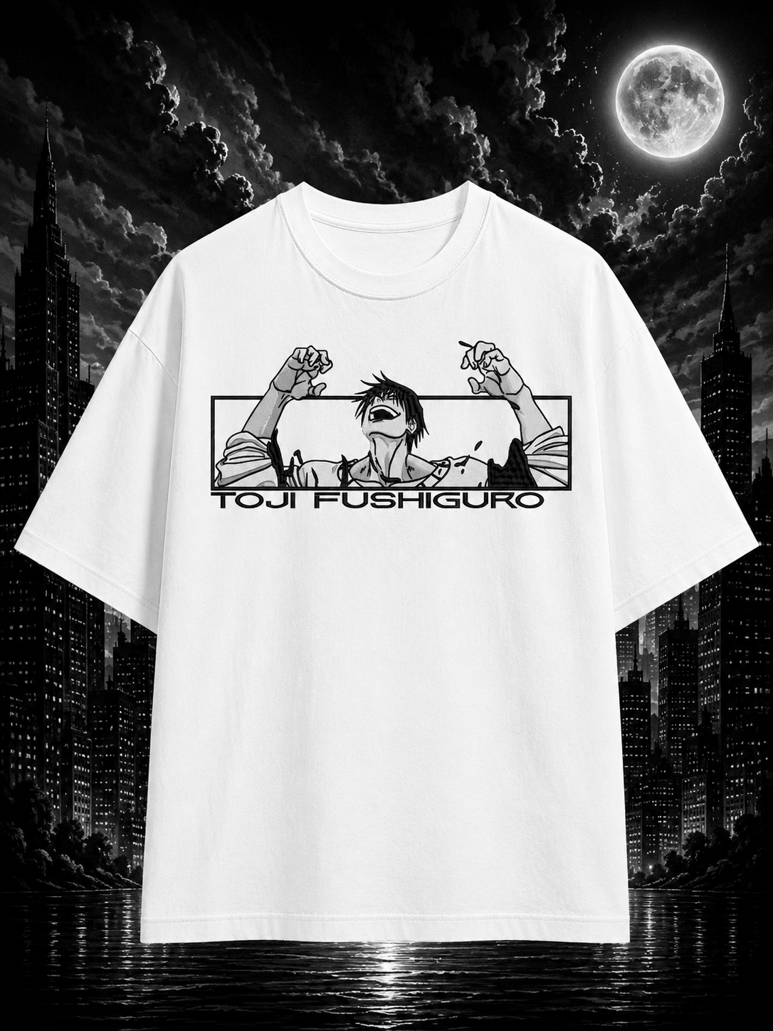 Toji Fushiguro Manga Panels Oversized Anime T-Shirt - Image 2