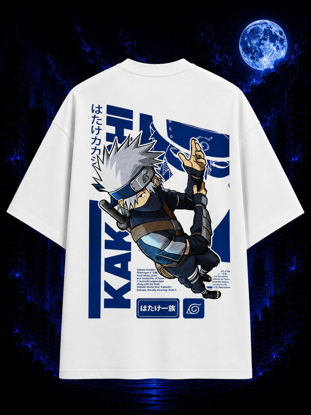 Kakashi Hatake Oversized Anime T-Shirt – Copy Ninja Edition