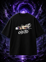 Obito Uchiha Oversized Anime T-Shirt – Naruto Akatsuki Edition - Image 2