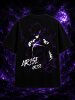 Sung Jinwoo Arise Shadow Monarch Oversized Anime T-Shirt - S