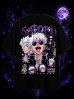 Gojo Satoru Oversized Anime T-Shirt – The Strongest Sorcerer Edition - S