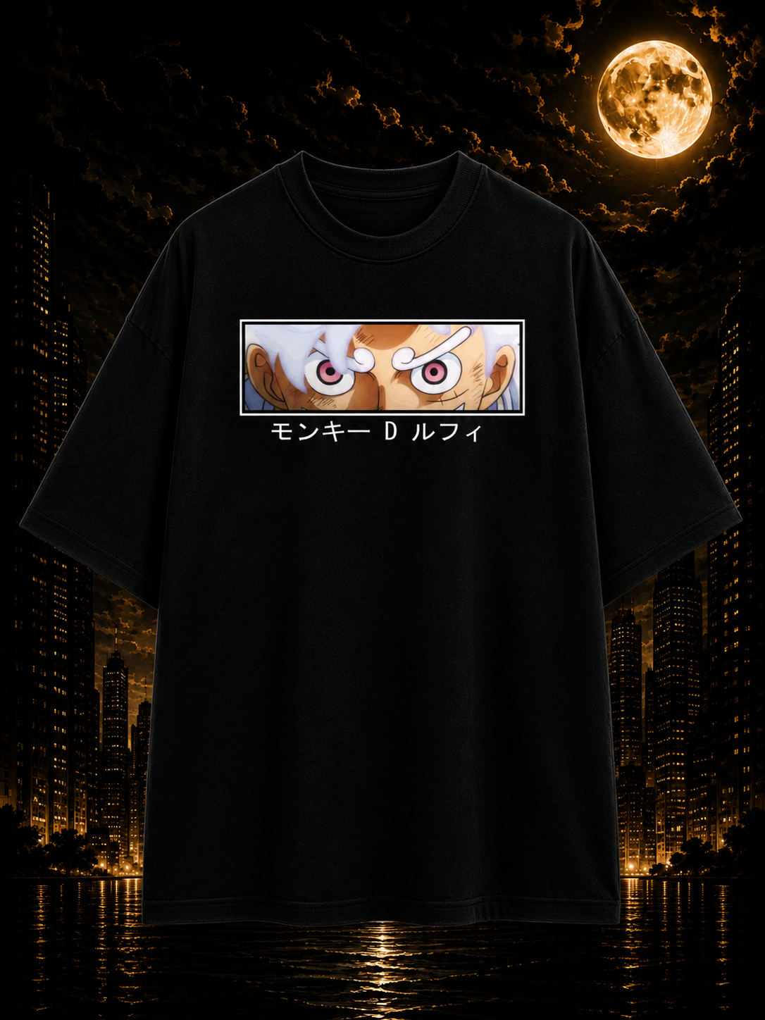 Gear 5 Luffy Oversized Anime T-Shirt - Image 2