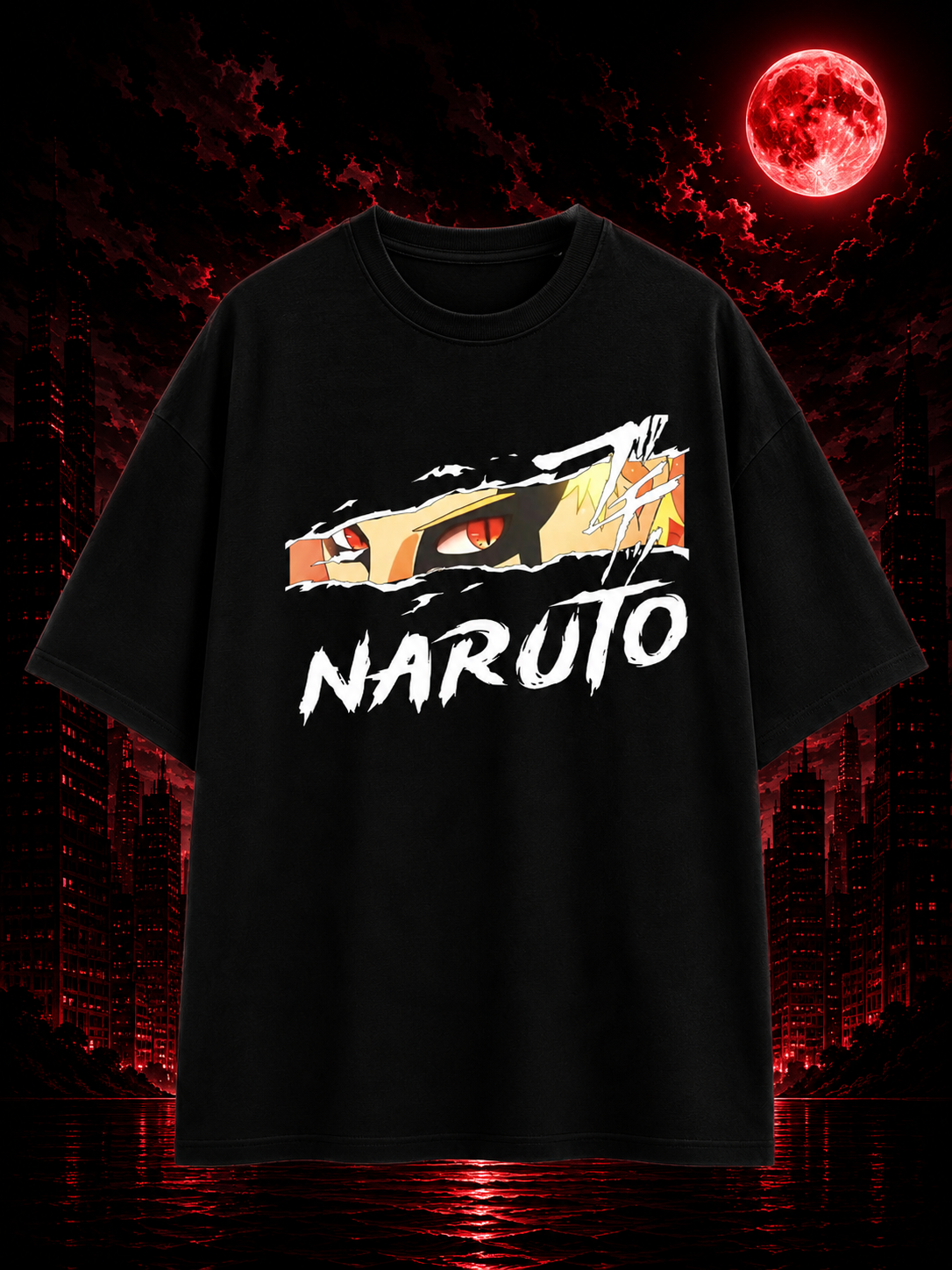 Naruto Uzumaki Oversized Anime T-Shirt – Nine Tails Edition