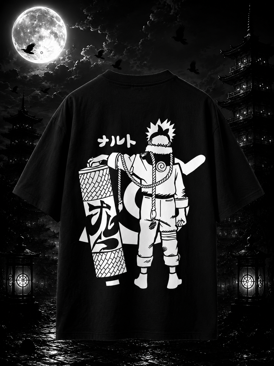 Naruto Uzumaki Oversized Anime T-Shirt – Nine Tails Edition