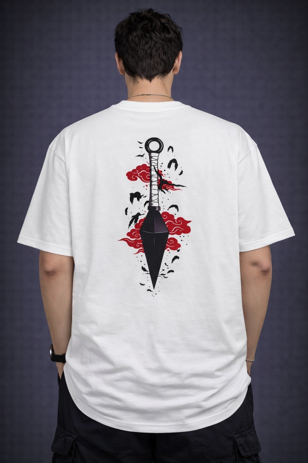Men's Regular Fit Kunai Ninja Graphic T-Shirt
